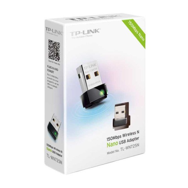 TP-Link TL-WN725N - Wireless N Nano USB Adapter for PC 