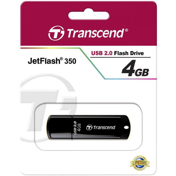 TRANSCEND JetFlash 350 - Flash Drive - 4GB