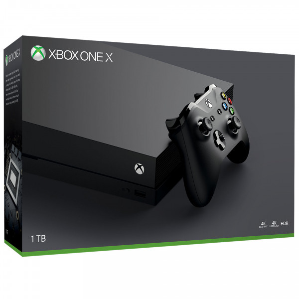 Microsoft Xbox One X 1TB Console, Black