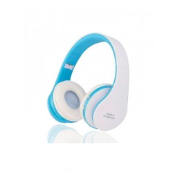 Wireless Stereo Foldable Headphones - White + Blue