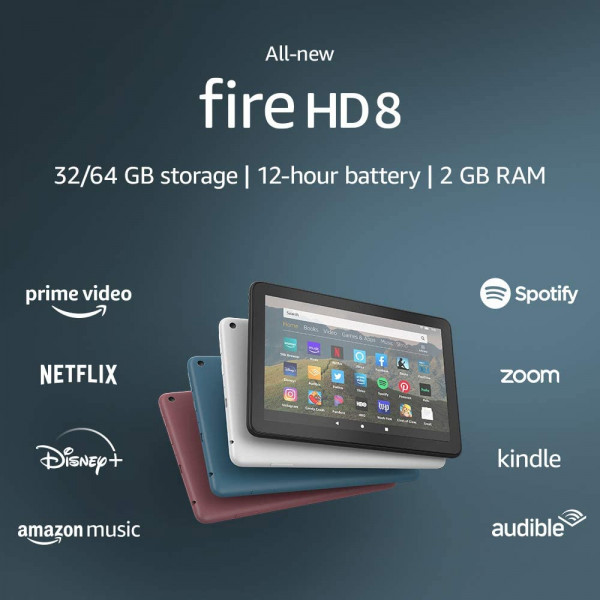 Amazon Fire HD 8 Tablet 32GB ,2gb RAM (10th Gen, 2020 Release)