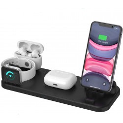6 in 1 Wireless Charging Station for iPhone and Android Type C