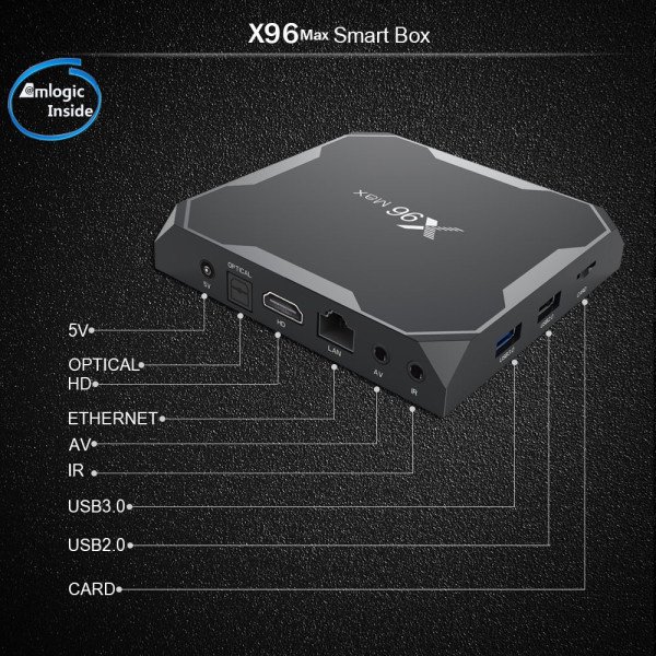 X96 Max 4K Smart Android TV Box 4GB RAM 32GB Storage