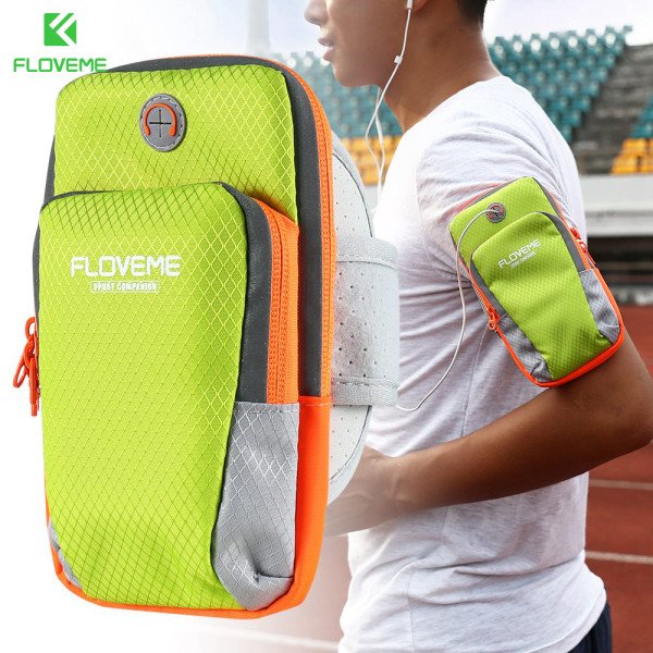 FLOVEME Waterproof Running,Cycling Sport Phone Armband Arm-Bag Case