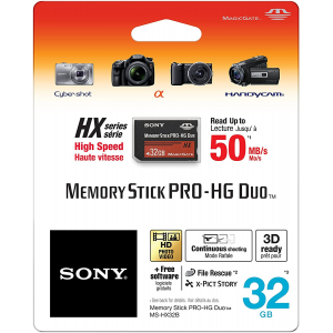 32GB Sony Memory Stick PRO-HG Duo HX High-Speed Memory Card for Sony Devices 