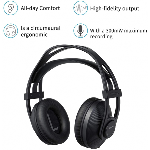 BOYA by-HP2 Professional Monitor Over Ear Headphones 