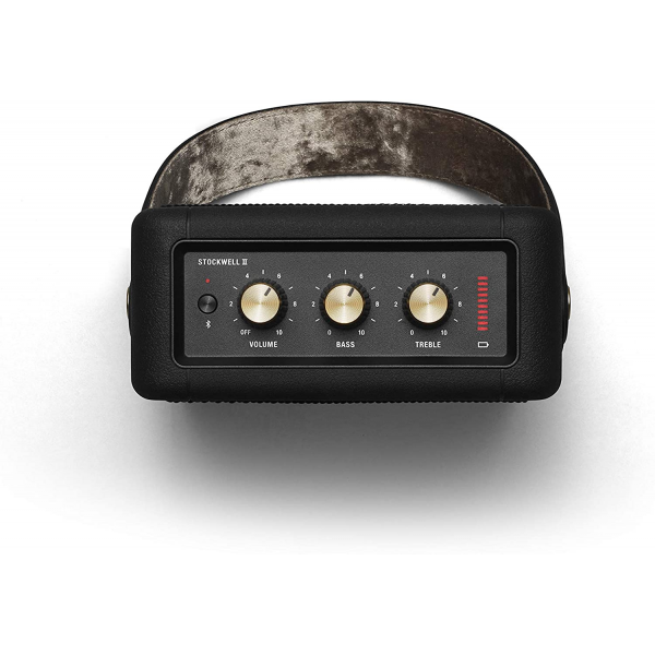 Marshall Stockwell II Portable Bluetooth Speaker - Black and Brass