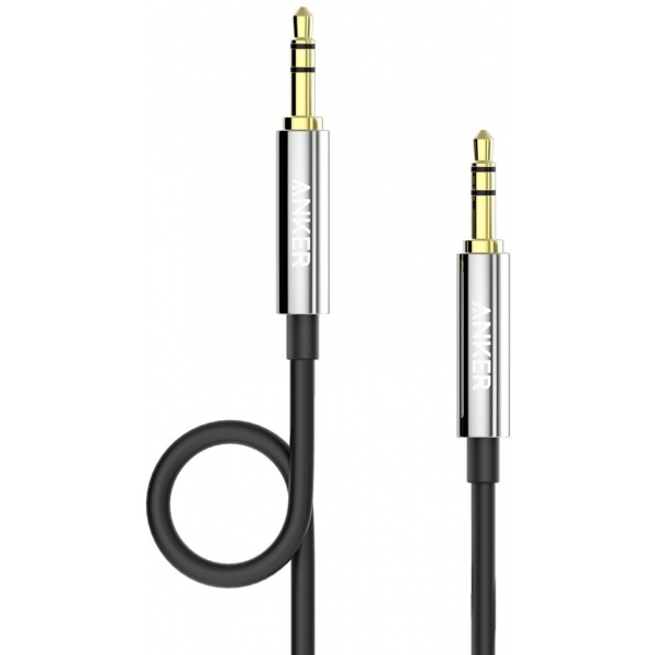 Anker Premium Auxiliary Audio Cable (4ft / 1.2m) – A7123 – Black