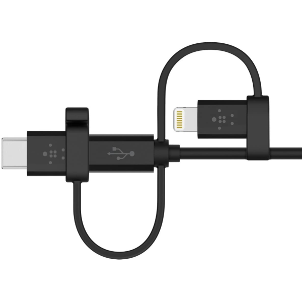 Belkin Universal Cable with Micro-USB, USB-C and Lightning Connectors 