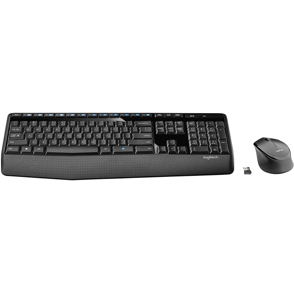 Logitech MK345 Wireless Keyboard and Optical Mouse - Black