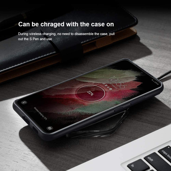 Leather Shock-Absorbing Protective Cover case for Samsung Galaxy S21 Ultra 