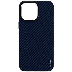 Piblue Carbon Texture Case 14 Pro Max - Dark Blue