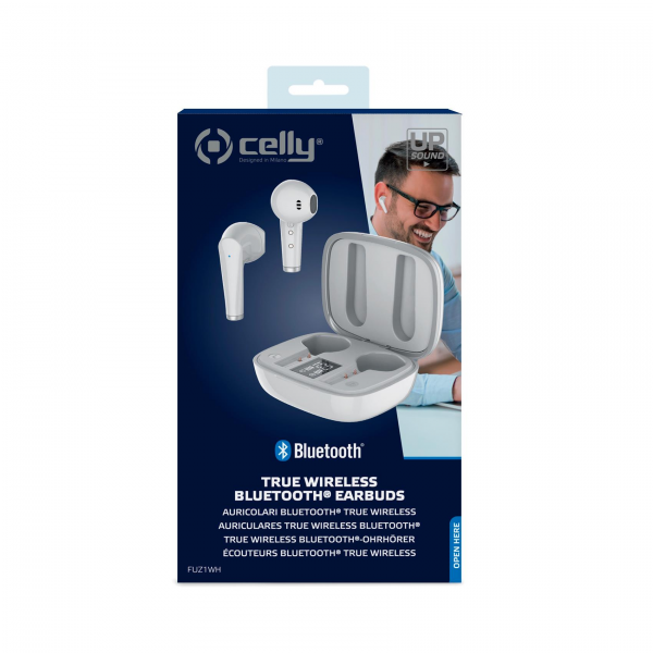 Celly Fuz1 True Wireless Earbuds - White