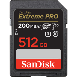 SanDisk Extreme PRO UHS-I SDXC Memory Card 512GB