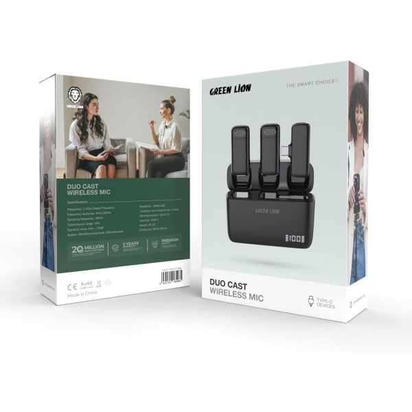 Green Lion Duo Cast Wireless Type-C Microphone