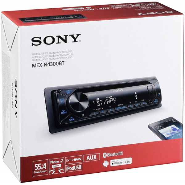 Sony MEX-N4300BT CD Receiver with BLUETOOTH® Wireless Technology 