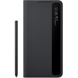 Samsung Galaxy S21 Ultra S-view Flip Case with S-Pen Bundle - Black 