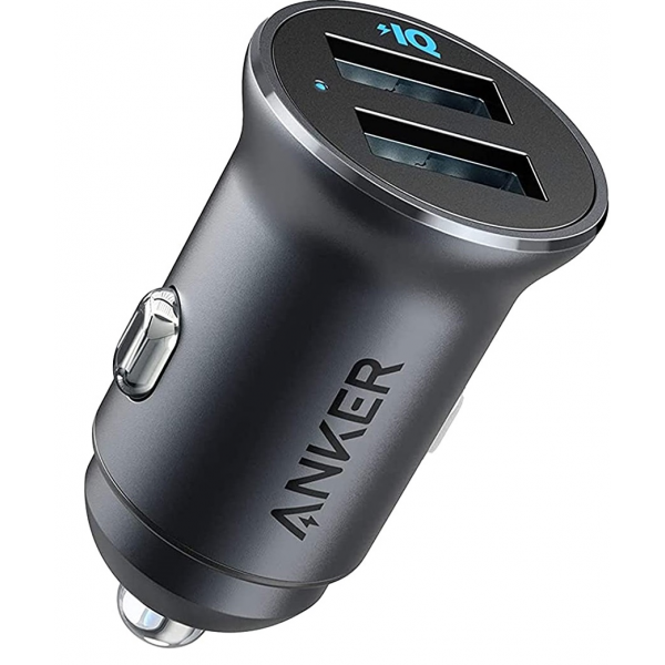 Anker PowerDrive 2 Alloy - 24W Dual USB Car Charger