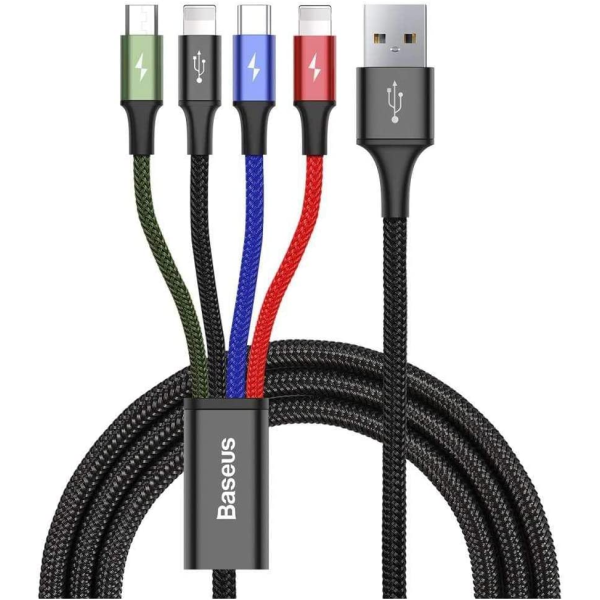 Baseus Rapid Series 4-in-1 data and charging cable - 1.2m - black