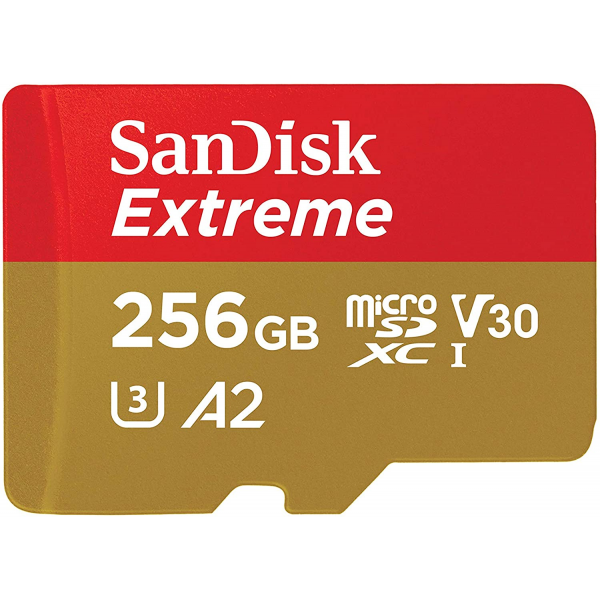 SanDisk 256GB Extreme microSD UHS-I U3 V30 A2 160MB/s