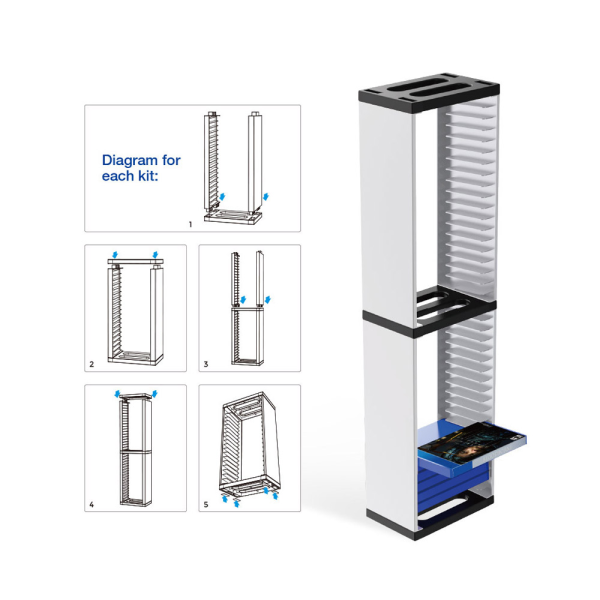 DOBE TP5-0519 PS5 Storage Stand For Game Card Box 