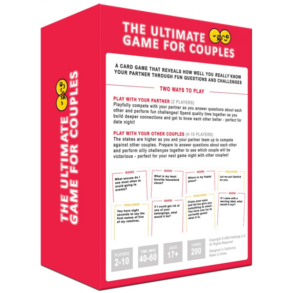 The Ultimate Game for Couples - Card Game for Adults