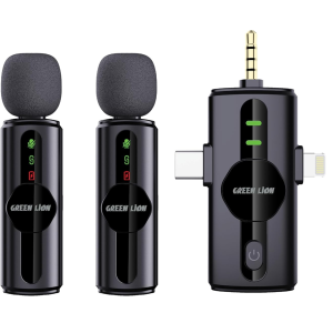 Green Lion GM-80X 3-In-1 Dual Wireless Microphone 