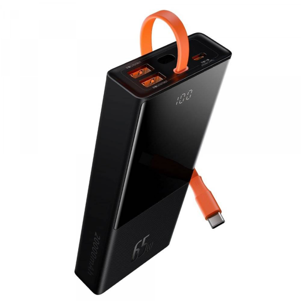 Baseus Elf 20000mAh 65W Power Bank with Built-in USB Typ C cable 