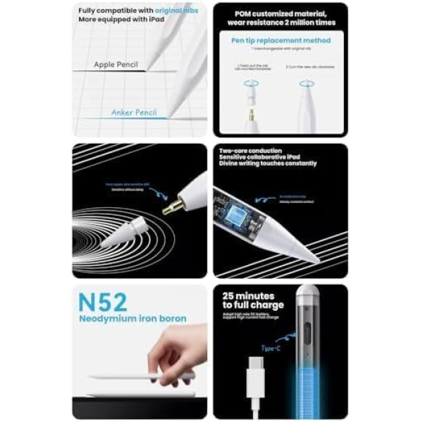 Anker Pencil Capacitive Drawing Stylus Pen for iPad