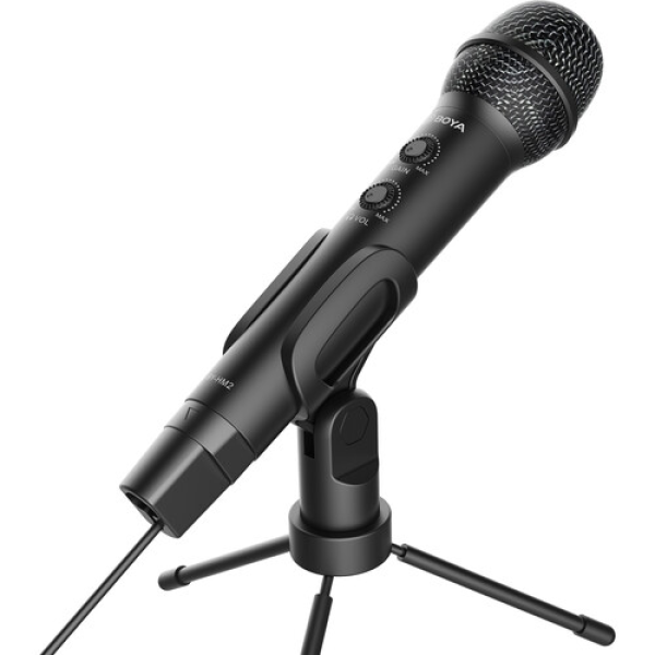 BOYA BY-HM2 Digital Handheld Mic with USB-C USB-A Lightning Cable