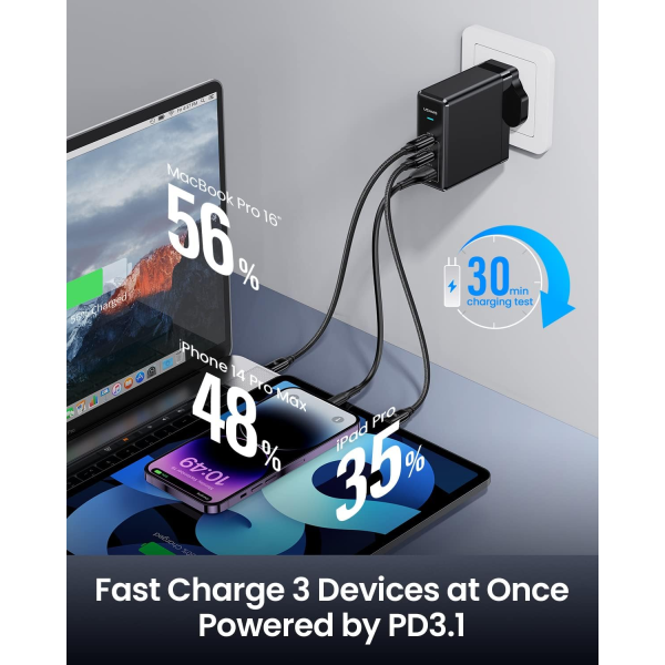 USAMS 140W GaN Fast Wall Charger - CC171