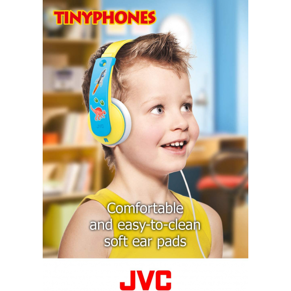 JVC HAKD7Y Kid's Headphones (Yellow) 