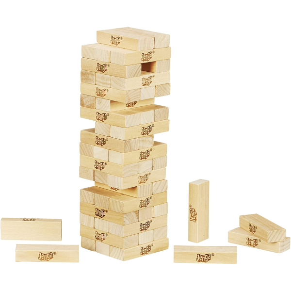 Hasbro Jenga Classic Game (54 hardwood JENGA blocks )