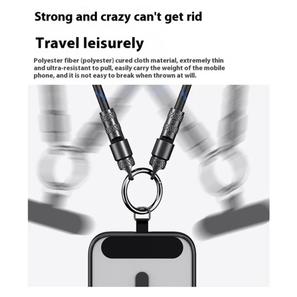 ROCK Phone Lanyard USB-C to USB-C Cable 60W 30cm