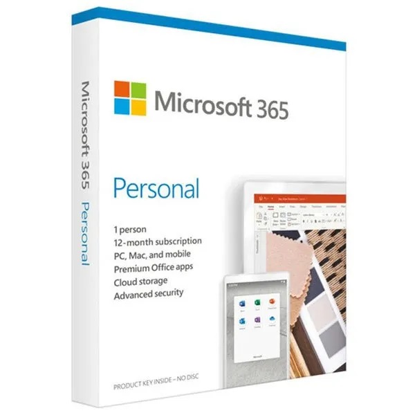 Microsoft 365 Personal 1 Year License for 1 PC or Mac 
