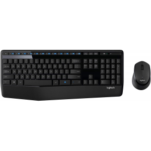 Logitech MK345 Wireless Keyboard and Optical Mouse - Black