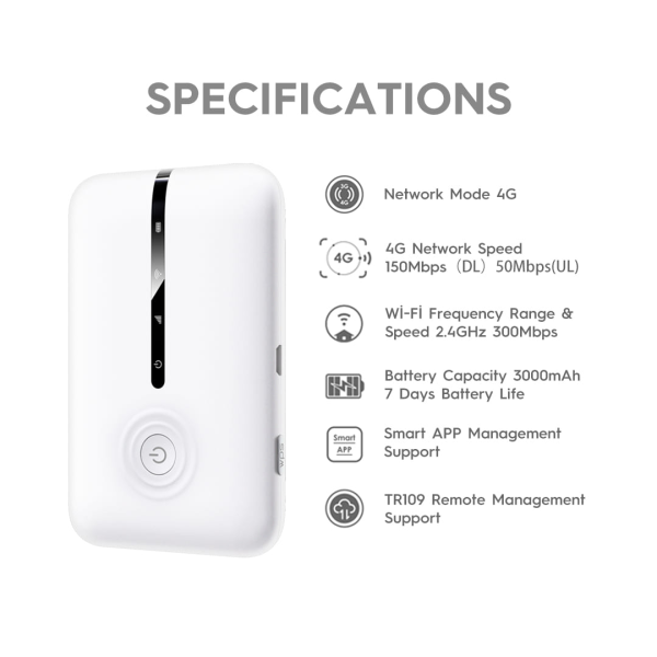 Tecno TR109 4G LTE Portable WiFi Device