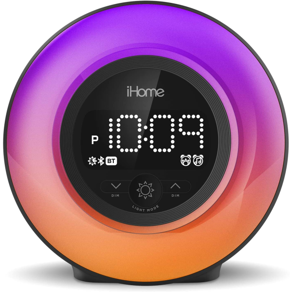 iHome PowerClock Glow Alarm Clock with FM and Charging Port