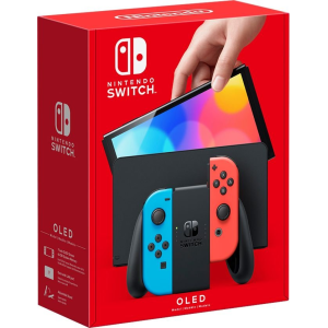 Nintendo Switch OLED - Neon Red & Blue