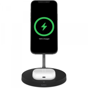 Belkin BoostCharge Pro 2-in-1 Wireless Charger Stand with MagSafe
