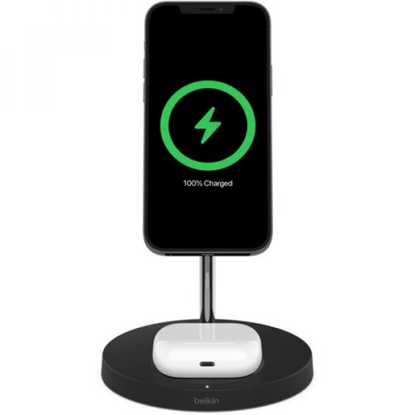 Belkin BoostCharge Pro 2-in-1 Wireless Charger Stand with MagSafe