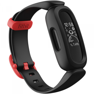 Fitbit Ace 3 Activity Tracker for Kids (Black/Sport Red)