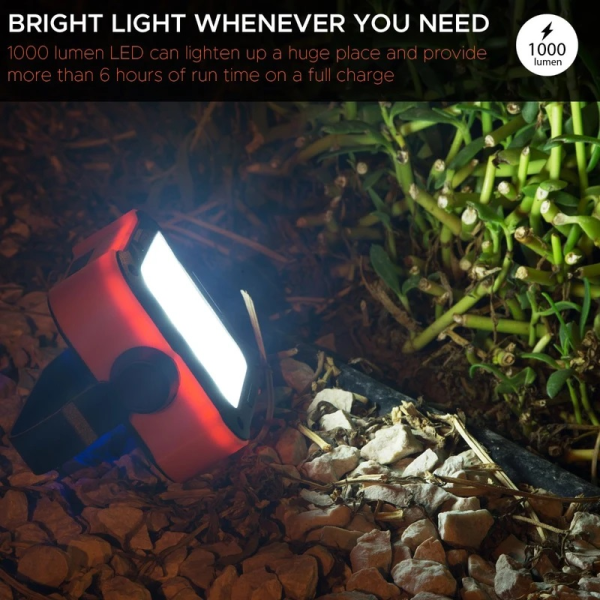 Promate Outdoor Portable LED Flood Light With 10,000mAh Built-in Power Bank