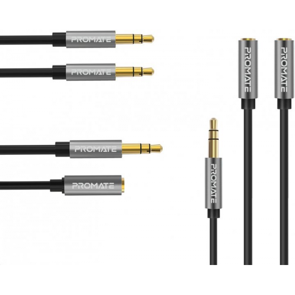 Promate  auxKit Premium 3-in-1 Auxiliary Cable Kit