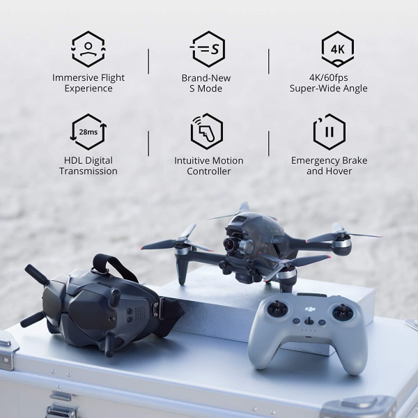 DJI FPV Combo - First-Person View Drone UAV Quadcopter with 4K Camera
