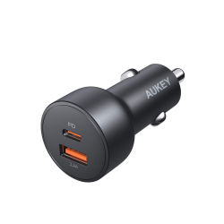 AUKEY 30W USB C PD Fast Car Charger with Power Delivery & Quick Charge 3.0