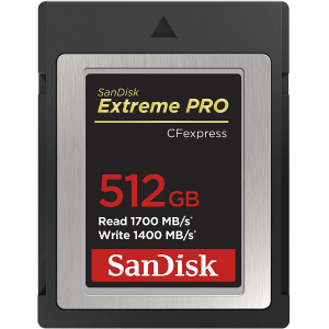 SanDisk 512GB Extreme PRO CFexpress Card Type B - SDCFE-512G-GN4NN 