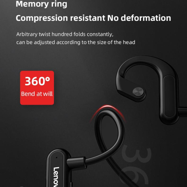 Lenovo X3 Bone Conduction Bluetooth Headset Outdoor Sports Earbuds 