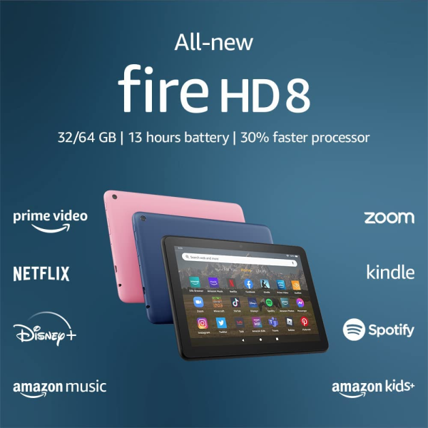 Amazon Fire HD 8 Tablet 32GB 2GB RAM Wi-fi