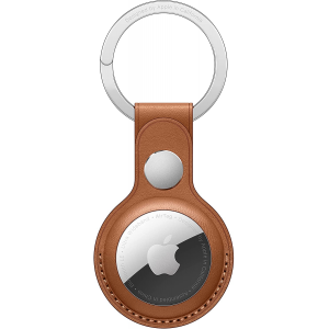 Apple AirTag Leather Loop - Saddle Brown 